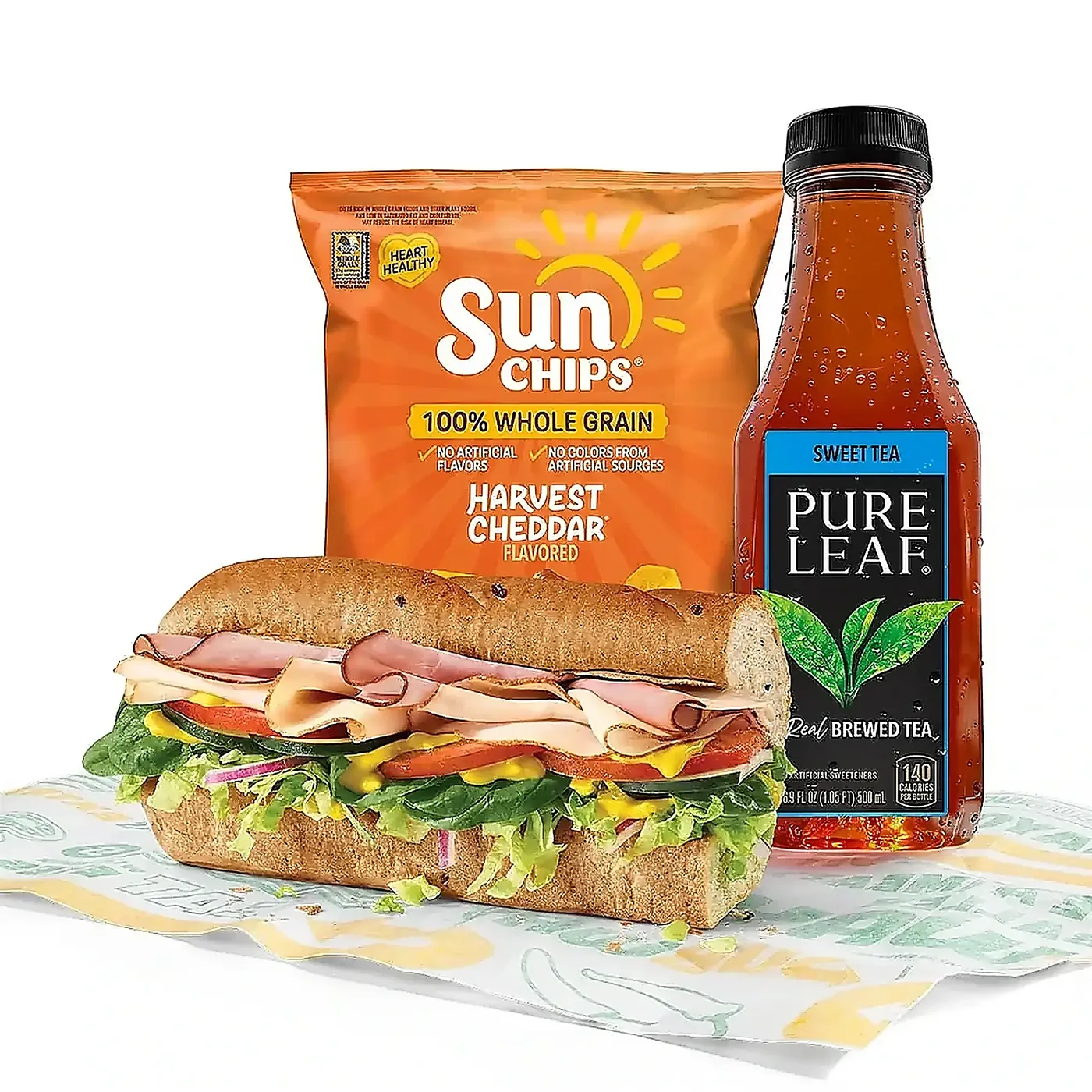 Ham & Turkey Stacker Meal menu photo