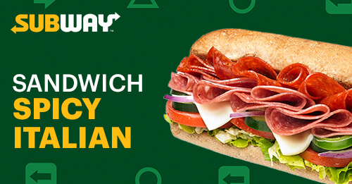 Subway Sandwich Menu